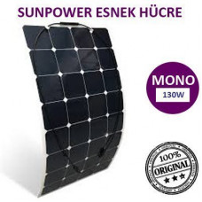 Lexron SunPower 130Wp Esnek Monokristal Güneş Paneli