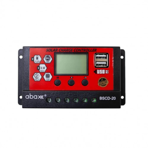 Abax BSCD 20A 12/24V 2USB PWM Şarj Kontrol Cihazı
