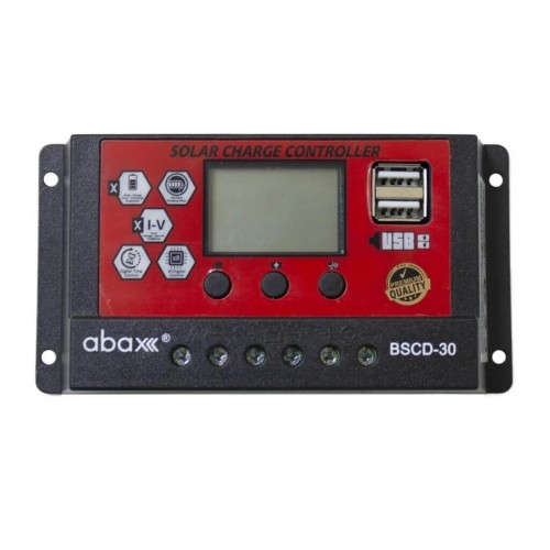 Abax BSCD 30A 12/24V 2USB PWM Şarj Kontrol Cihazı