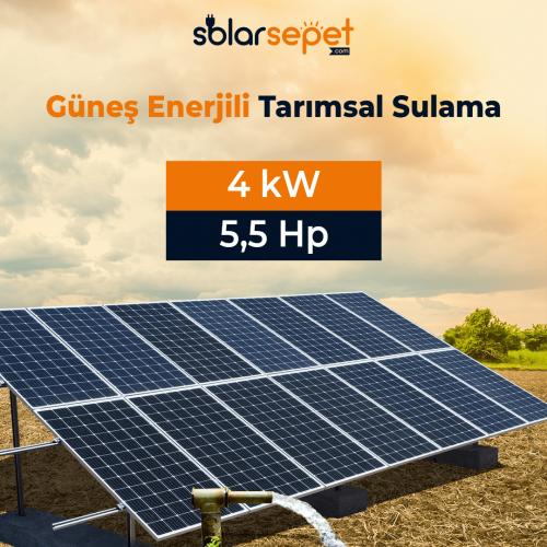 4 kW - 5,5 hp Solar Sulama