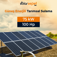 75 kW - 100 hp Solar Sulama